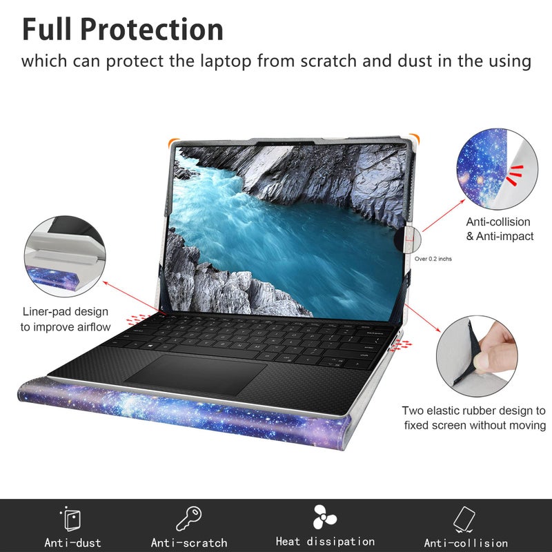 Alapmk Protective Cover Case for Dell XPS 15 9500 9510 9520 9530/Precision 15 5550 5560 5570 5580 15.6" Laptop[Not fit XPS 15 7590 9570 9560 9550/XPS 15 2-in-1 9575],Galaxy - Image 5